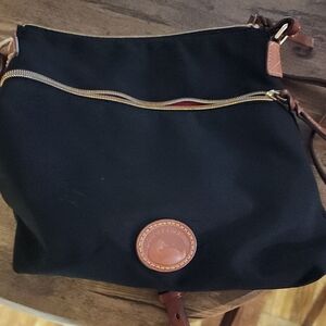 Dooney & Bourke Black and Tan Crossbody Bag